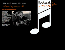 Tablet Screenshot of nootzaakmuziek.nl